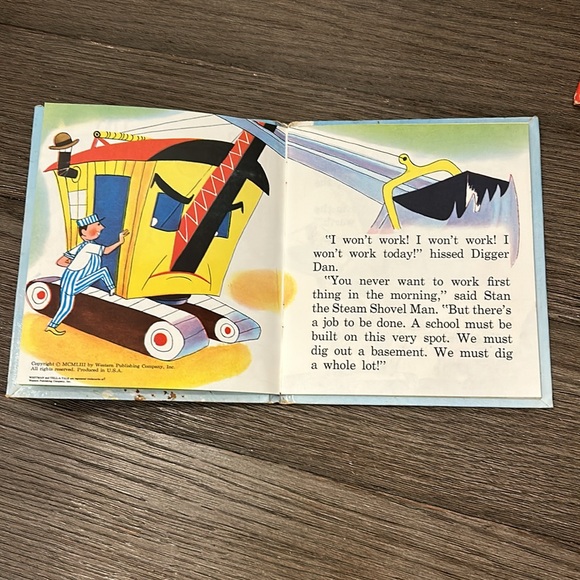 Digger Dan Willy Woo-oo-oo collectible Whitman Tell a tale books rare and nice - Picture 5 of 16